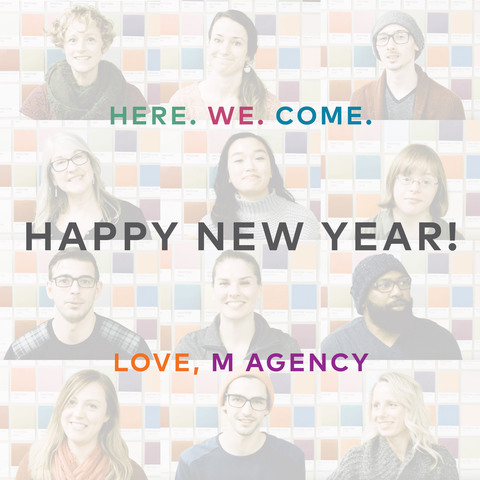 M Agency team members wishes Happy New Year